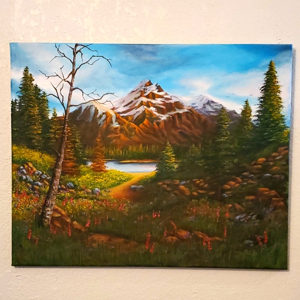 Origional Art Oil Painting 'Oregon Range'  by artist